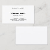 Moderne, elegante Handschrift glatt Hübsch Schlich Visitenkarte (Vorne/Hinten)