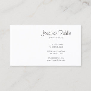 Moderne Elegante Handschrift Schrift Professional Visitenkarte