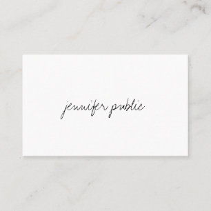 Moderne elegante Handskript-Schablone beruflich Visitenkarte