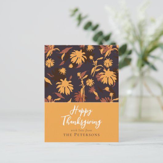 Moderne elegante Happy Thanksgiving-Kongressabgeor Postkarte (Stehend Vorderseite)