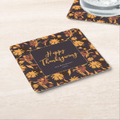 Moderne elegante Happy Thanksgiving-Kongressabgeor Rechteckiger Pappuntersetzer (angewinkelt)