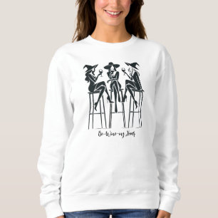 Moderne, elegante Hexen Weinnacht, Halloween Sweatshirt