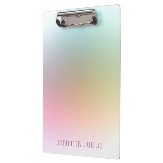 Moderne elegante Hintergrundvorlage Klemmbrett (Links)