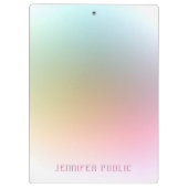 Moderne elegante Hintergrundvorlage Klemmbrett (Rückseite)