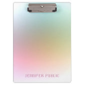 Moderne elegante Hintergrundvorlage Klemmbrett (Vorderseite)