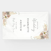 Moderne, elegante Hochzeit Banner (Horizontal)