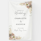 Moderne, elegante Hochzeit Banner (Vertikal)