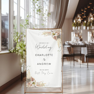 Moderne, elegante Hochzeit Banner