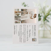 Moderne, elegante Hochzeit des Minimalistischen Fo RSVP Karte (Stehend Vorderseite)