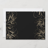 Moderne elegante Hochzeit Einladung (Rückseite)