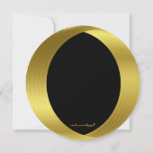 Moderne Elegante Hochzeit Einladung (Rückseite)