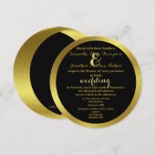 Moderne Elegante Hochzeit Einladung (Vorne/Hinten)