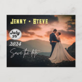 Moderne Elegante Hochzeit Einladung Postkarte (Vorderseite)