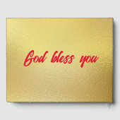 Moderne elegante Hochzeit Golden Diamant Gästebuch (Rückseite)