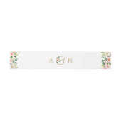 Moderne elegante Hochzeit in Rosa Rosa Einladungsbanderole (Flach)