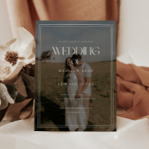Moderne elegante Hochzeit mit fetter Typografie