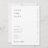 Moderne, elegante Hochzeit mit Foto Save The Date (Vorderseite)