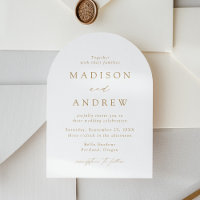 Moderne elegante Hochzeit mit Goldenen Drehbuch