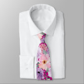 Moderne elegante Hochzeit mit rosafarbenem Wasser Krawatte (Gebunden)