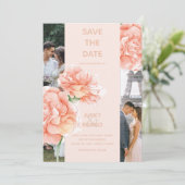 Moderne, elegante Hochzeit Save The Date (Stehend Vorderseite)