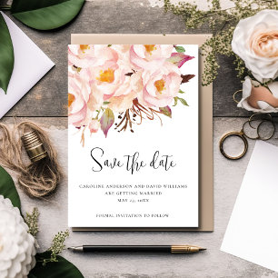 Moderne elegante Hochzeit Schrift Save The Date