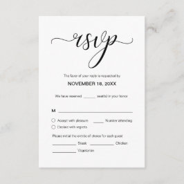 Moderne Elegante Hochzeit UAWG, Respond Begleitkarte