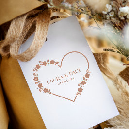 Moderne Elegante Hochzeiten Wildblumen Garland Her Gummistempel