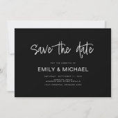 Moderne elegante Hochzeitsankündigung Save the Dat Save The Date (Vorderseite)