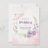 Moderne elegante Hochzeitseinladung Einladung (Rückseite)