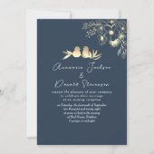 Moderne elegante Hochzeitsempfehlung für die Marin Einladung (Vorderseite)