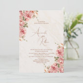 Moderne Elegante Hochzeitsfeier Einladung (Stehend Vorderseite)