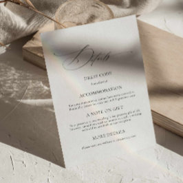 Moderne elegante Hochzeitskarte Begleitkarte