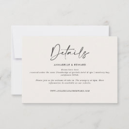 Moderne, elegante Hochzeitskarte RSVP