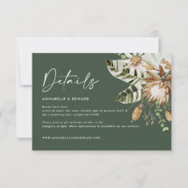 Moderne, elegante Hochzeitskarte RSVP