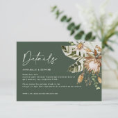 Moderne, elegante Hochzeitskarte RSVP (Stehend Vorderseite)