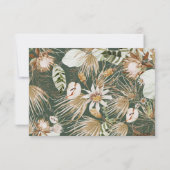 Moderne, elegante Hochzeitskarte RSVP (Rückseite)