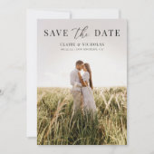 Moderne elegante Hochzeitskarte Save the Date für (Vorderseite)