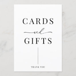 Moderne elegante Hochzeitskarten und Geschenke Unt