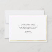 Moderne, elegante Hochzeitsschrift danke (Rückseite)