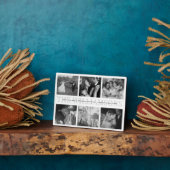 Moderne Elegante Hochzeitssenkeasenfoto Collage Fotoplatte (Seite)