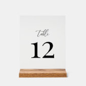 Moderne, elegante Hochzeitsstiftung Acrylschild (Vorderseite)