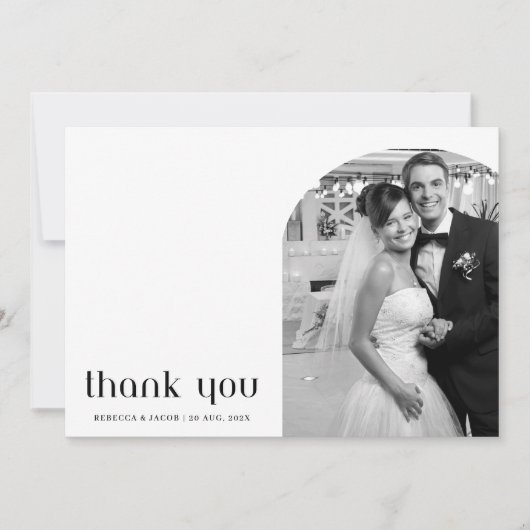 Moderne elegante Hochzeitsstipps - Fotos Danke Kar (Vorderseite)