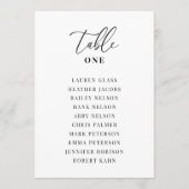 Moderne elegante Hochzeitstisch-Seekarten (Vorderseite)