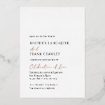 Moderne elegante Hochzeitstypografie