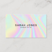 Moderne elegante holografische Visitenkarte (Vorderseite)