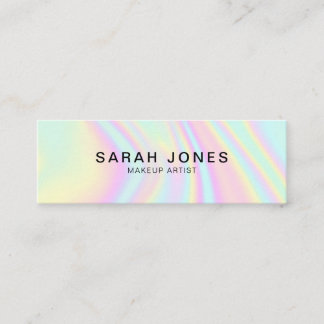 Moderne elegante holografische Visitenkarte Telefonnummerkarte