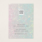 Moderne elegante Hologramm Ohrring-Display-Karte (Rückseite)