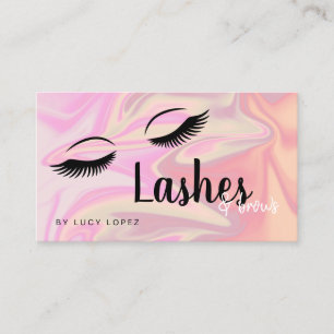Moderne, elegante Holographie-Lashes Visitenkarte