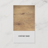 Moderne elegante Holzgrau-Bauweise Visitenkarte (Vorderseite)