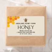 Moderne elegante Honey Labels (Insitu)